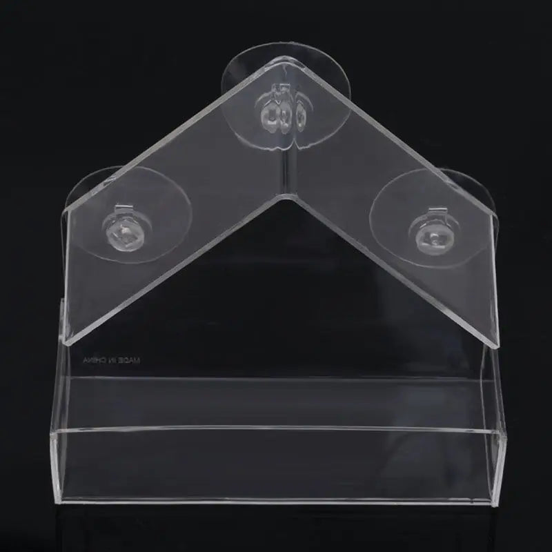 Clear Glass Window Bird Feeder - Outdoor Viewing Station