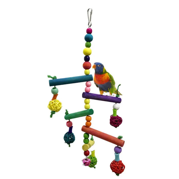 Colourful Wooden Ladder - Climbing Exercise Toy