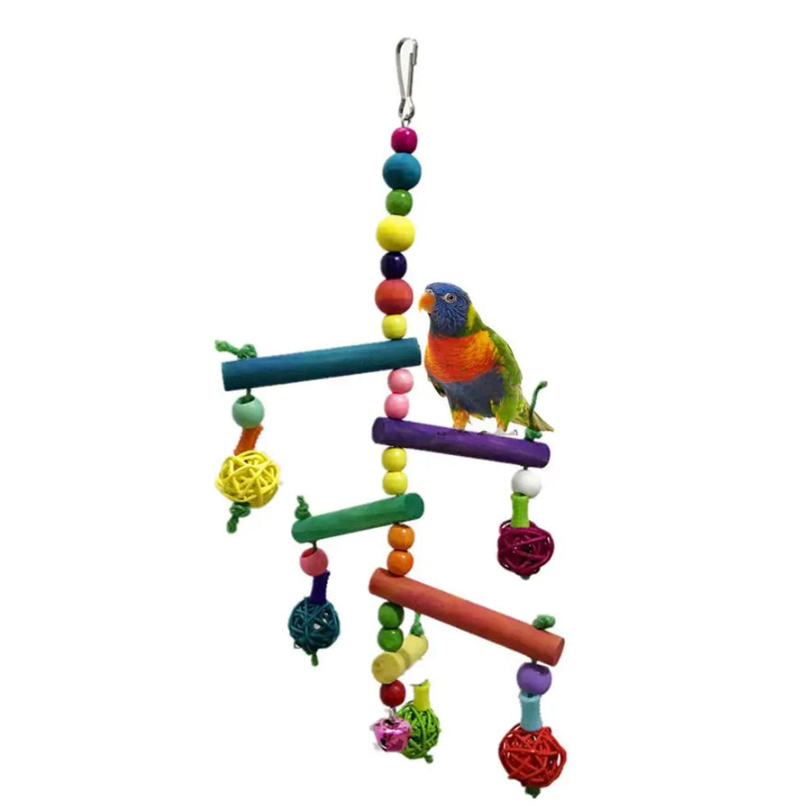 Colourful Wooden Ladder - Climbing Exercise Toy