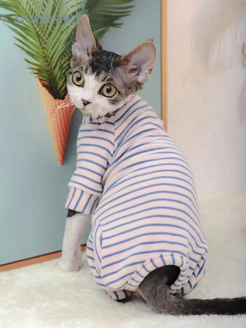 Striped Jumpsuit - Classic Pet Fashion