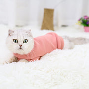 Solid Color Pet Sweater - Classic Knit Warmth