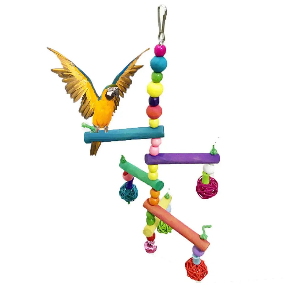 Colourful Wooden Ladder - Climbing Exercise Toy