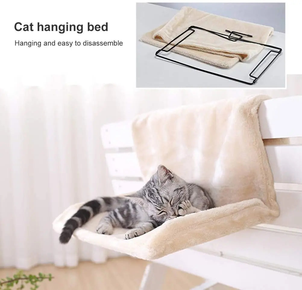 Hanging Cat Bed - Space-Saving Hammock Design