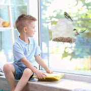 Acrylic Transparent Bird Feeder - Window Suction Cup