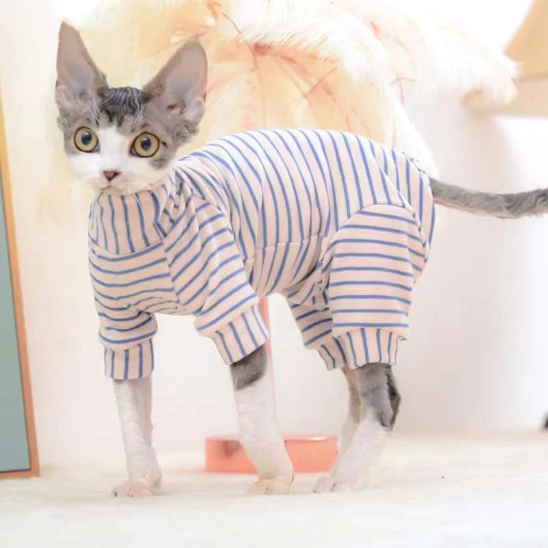 Striped Jumpsuit - Classic Pet Fashion
