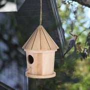 Wooden Birdhouse - Natural Outdoor Nesting Box