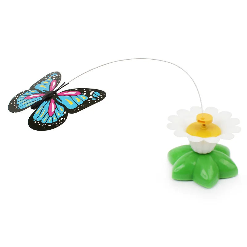 Electric Rotating Colorful Butterfly Cat Toy - Auto Play