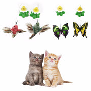 Electric Rotating Colorful Butterfly Cat Toy - Auto Play