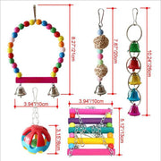 10pcs Bird Toys Chewable Parrot Set - Variety Pack