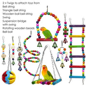 10pcs Bird Toys Chewable Parrot Set - Variety Pack