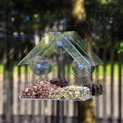 Acrylic Transparent Bird Feeder - Window Suction Cup