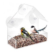 Acrylic Transparent Bird Feeder - Window Suction Cup