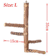 Natural Wooden Birds Perch - Healthy Foot Exercise