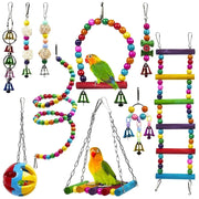 10pcs Bird Toys Chewable Parrot Set - Variety Pack
