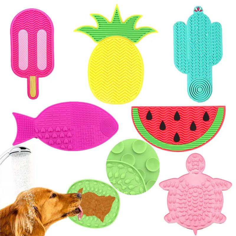 Pet Feeding Mat with Suction Cup - Secure Non-Slip