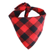 Classic Red Black Plaid Bandana - Timeless Pet Accessory