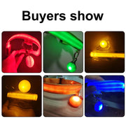 USB Charging Glowing Collar with Pendant - LED Safety