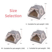 Foldable Cat House - Portable Privacy Den