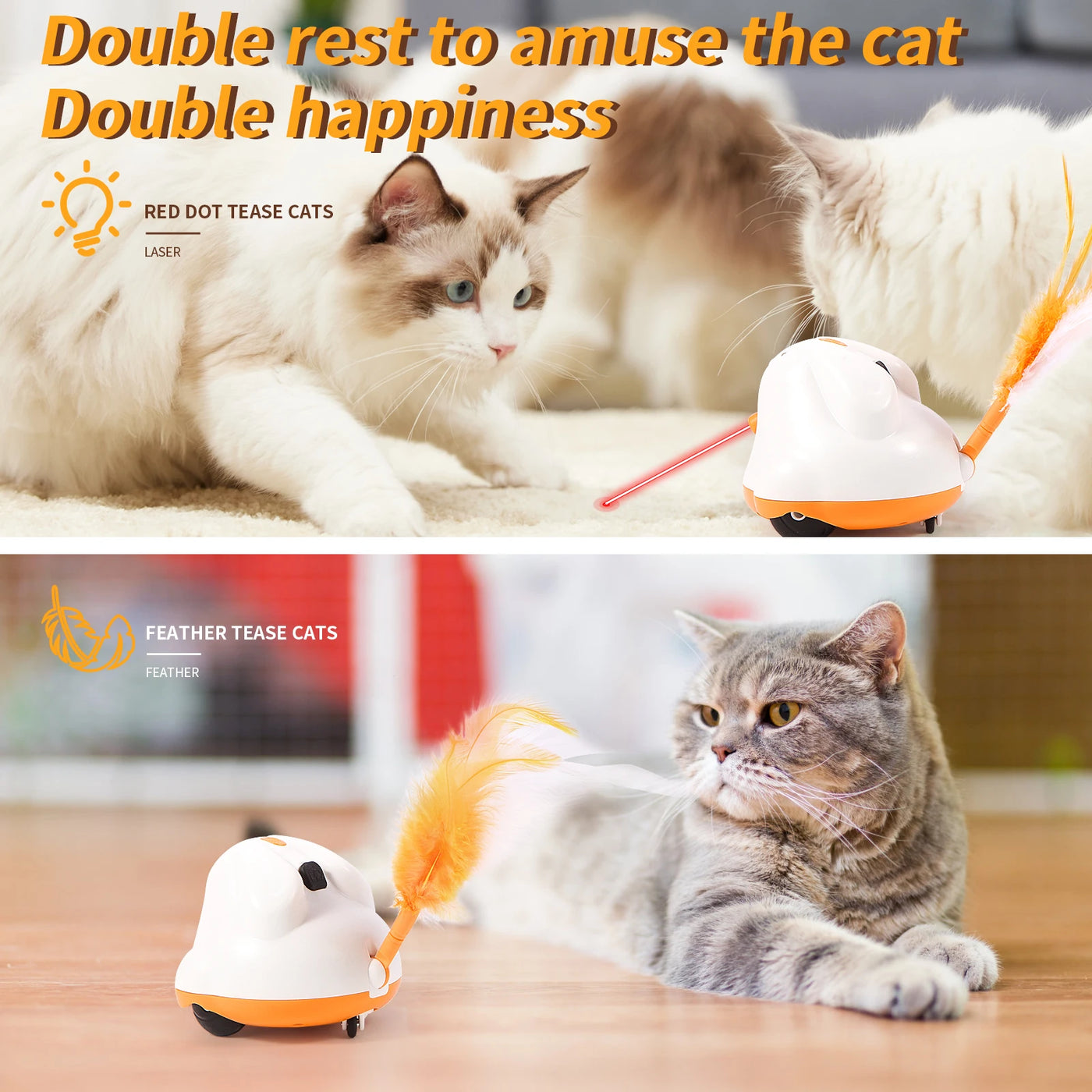 Automatic Sensor Cat Toy - Motion-Activated Play