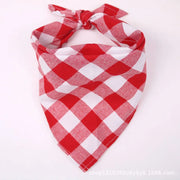 Classic Red Black Plaid Bandana - Timeless Pet Accessory