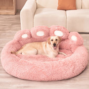 Washable Plush Dog Bed - Easy-Care Luxury Comfort
