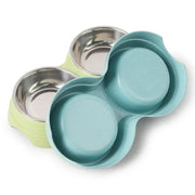 Double Pet Bowls - Dual Food & Water Station