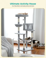 Cat Tree House - Multi-Level Activity Center
