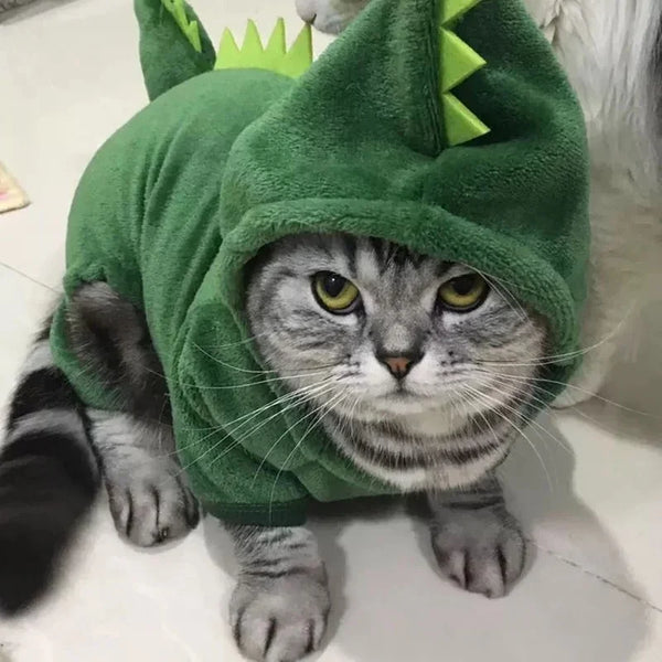 Plush Dinosaur Costume - Prehistoric Pet Fun