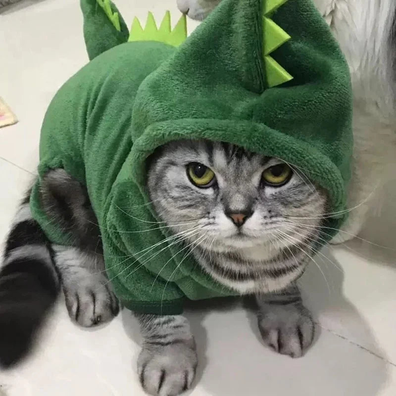 Plush Dinosaur Costume - Prehistoric Pet Fun