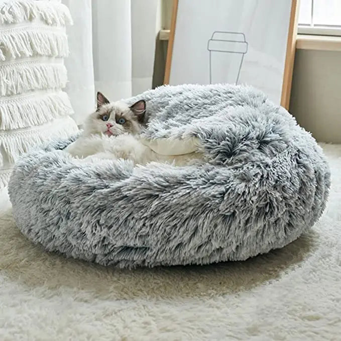 Winter Long Plush Pet Bed - Ultra-Soft Cotton Comfort