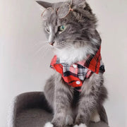 Plaid Cat Shirt - Classic Checkered Style
