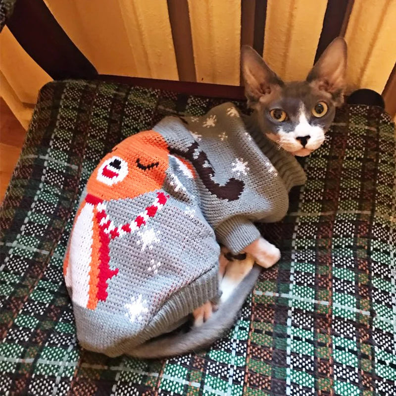Christmas Dog Sweater - Festive Holiday Knit