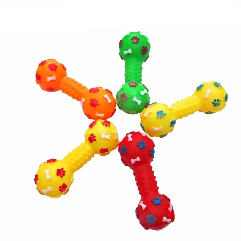 Rubber Chewing Toy with Squeaky Sound - Tough & Fun