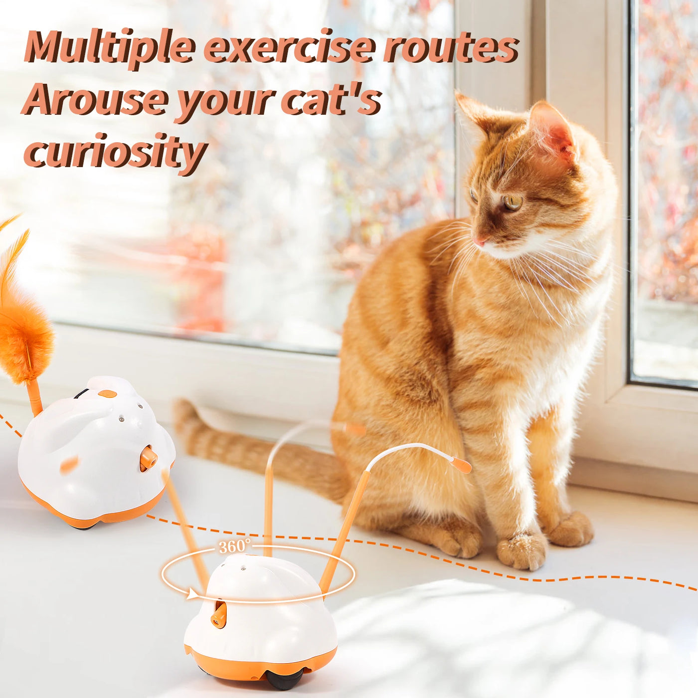 Automatic Sensor Cat Toy - Motion-Activated Play