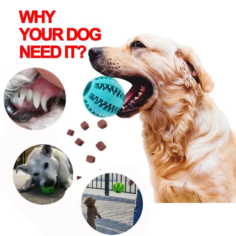 Rubber Dog Ball - Durable Bounce & Fetch Toy
