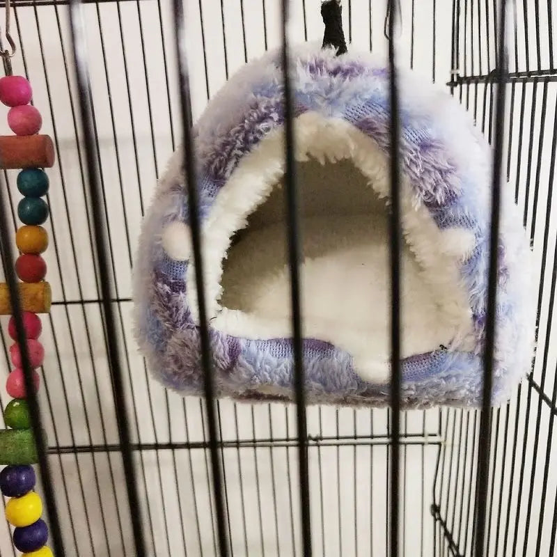 Soft & Warm Birds Hammock - Plush Hanging Bed