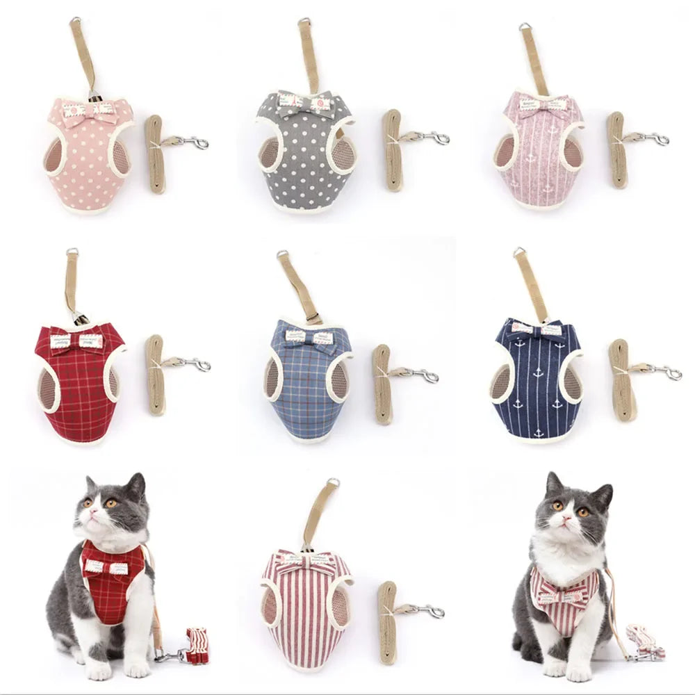Cute Nylon Harness and Leash Set - Safe Walking Gear