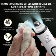 Electric Pet Nail Grinder - Safe Painless Trimming
