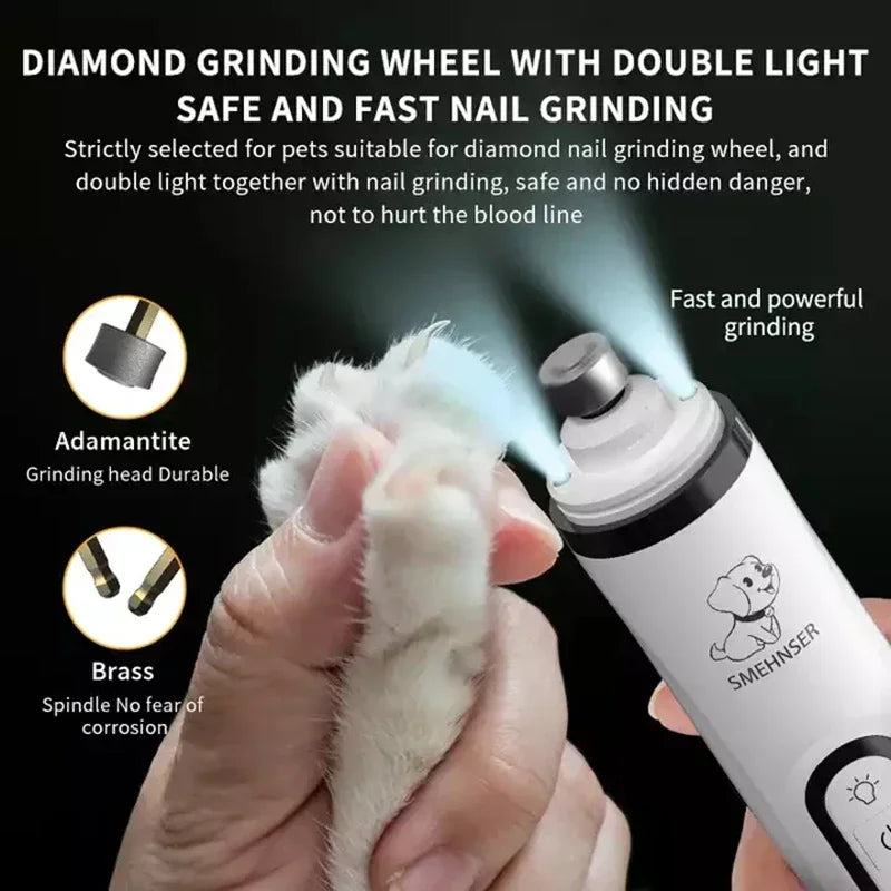 Electric Pet Nail Grinder - Safe Painless Trimming