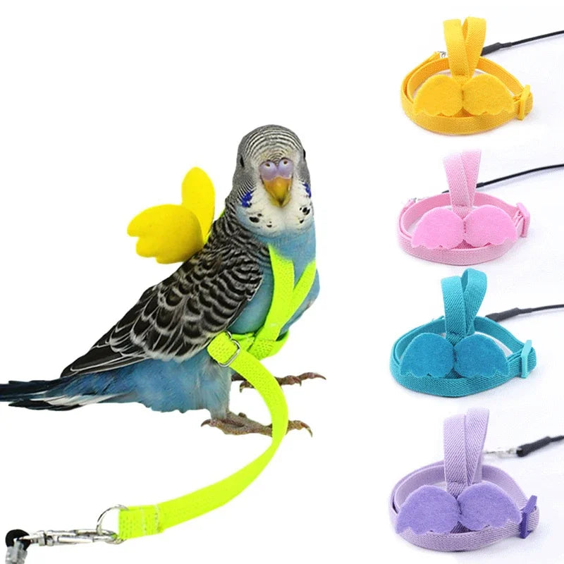 Adjustable Bird Harness Leash Set - Safe Outdoor Adventure