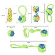 Dog Rope Ball Pull Toy - Interactive Tug & Fetch