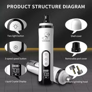 Electric Pet Nail Grinder - Safe Painless Trimming