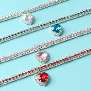 Crystal Pendant Pet Collar - Elegant Rhinestone Design