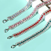 Crystal Pendant Pet Collar - Elegant Rhinestone Design