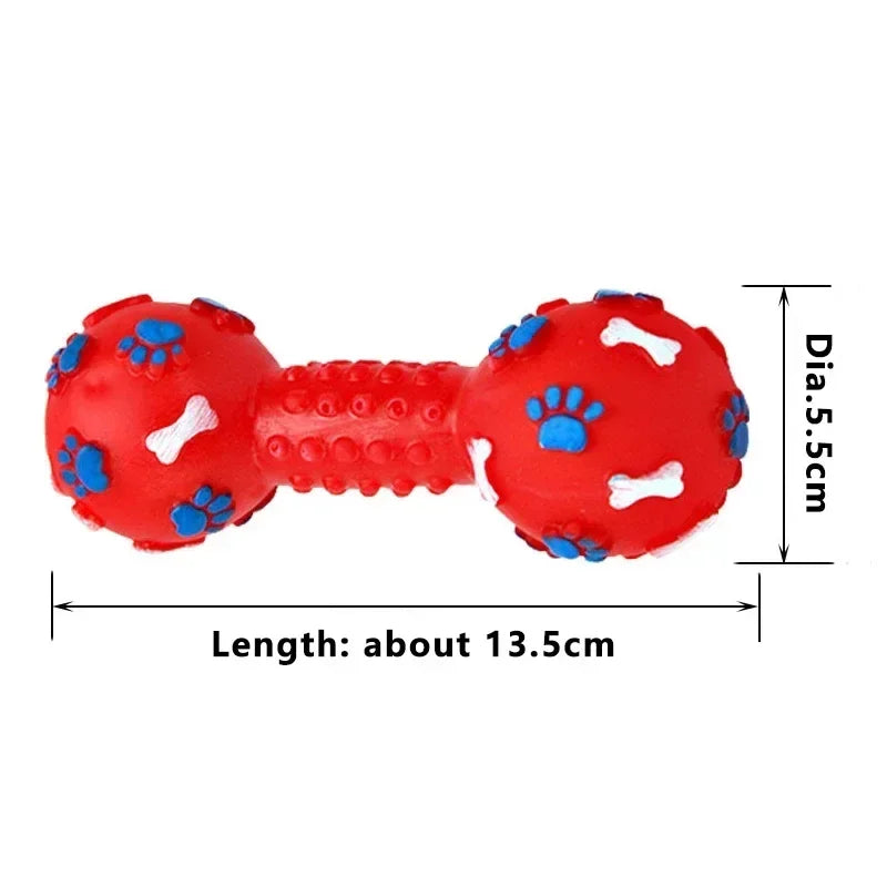 Rubber Chewing Toy with Squeaky Sound - Tough & Fun