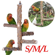 Natural Wooden Birds Perch - Healthy Foot Exercise