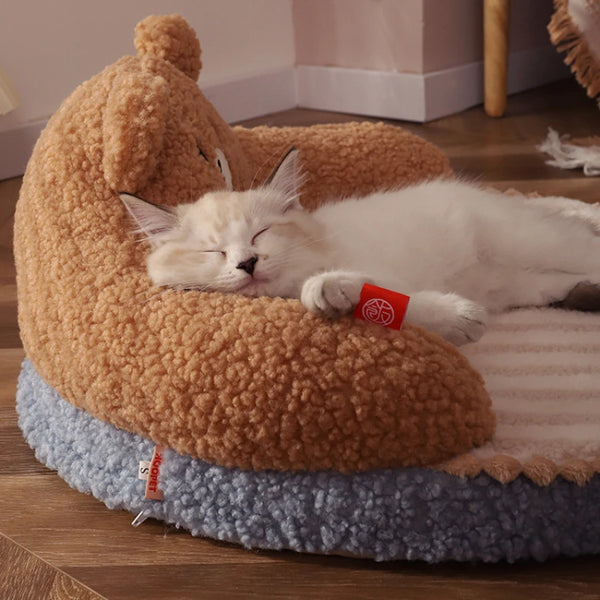 Comfortable Pet Bed - Premium Plush Cushion