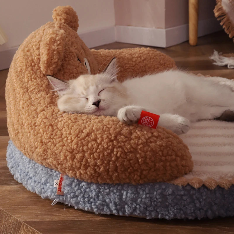 Comfortable Pet Bed - Premium Plush Cushion