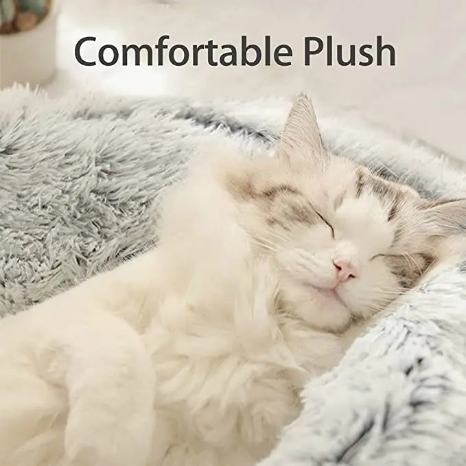 Winter Long Plush Pet Bed - Ultra-Soft Cotton Comfort