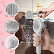 Pet Grooming Brush - Gentle Detangling & Massage